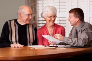 Senior Living Expert Helping Couple Downsize